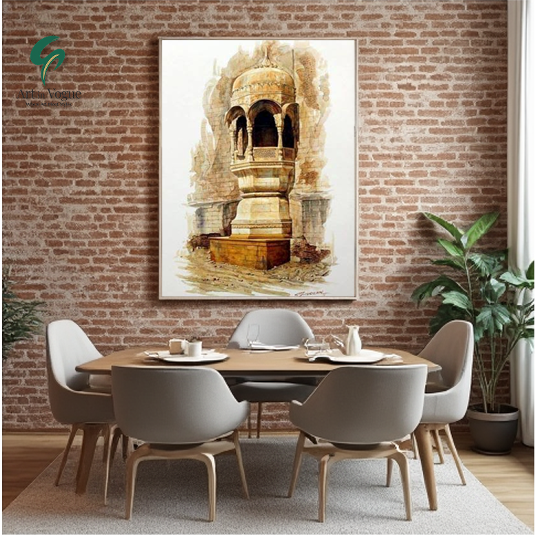 Painting of Ancient Monument