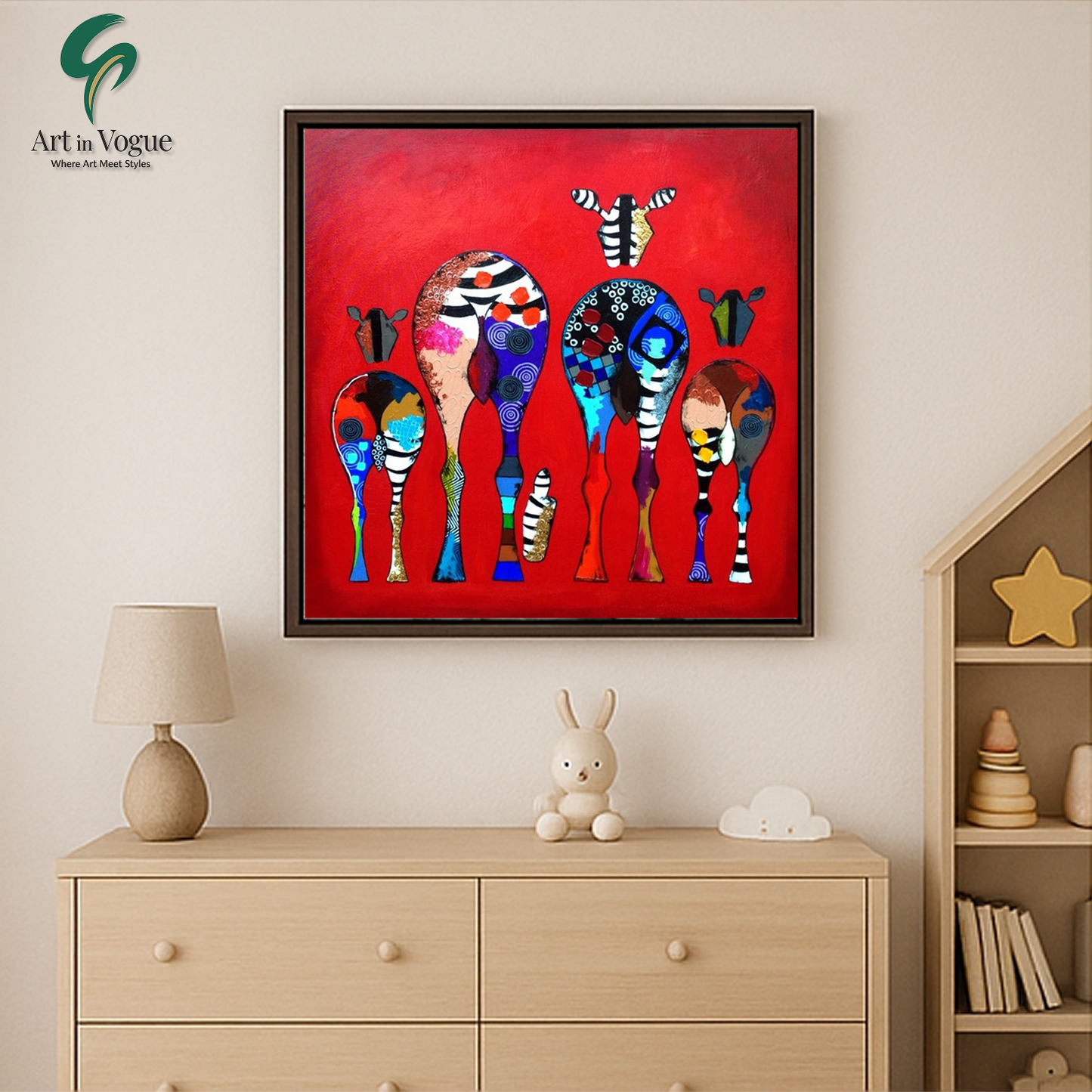 Vibrant Herd: A Celebration of Colors