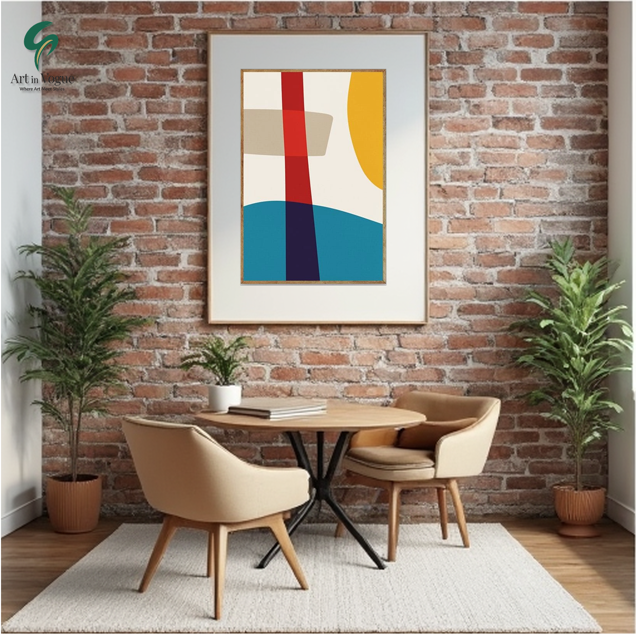 Geometric Harmony in Bold Tones