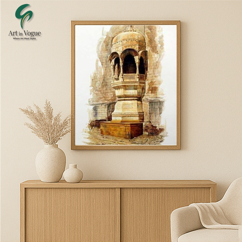 Painting of Ancient Monument