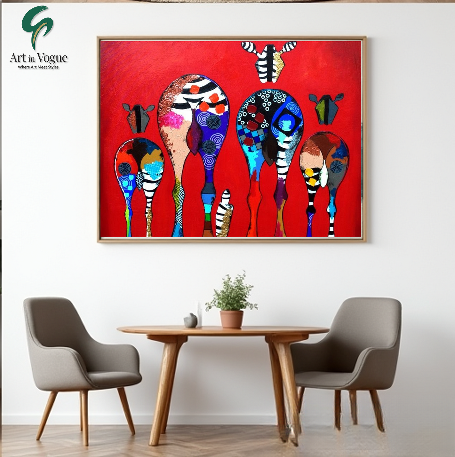 Vibrant Herd: A Celebration of Colors