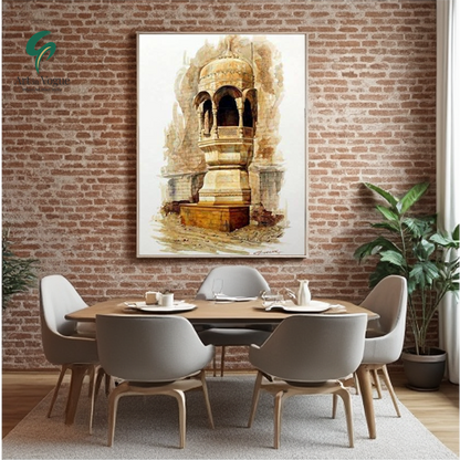Painting of Ancient Monument