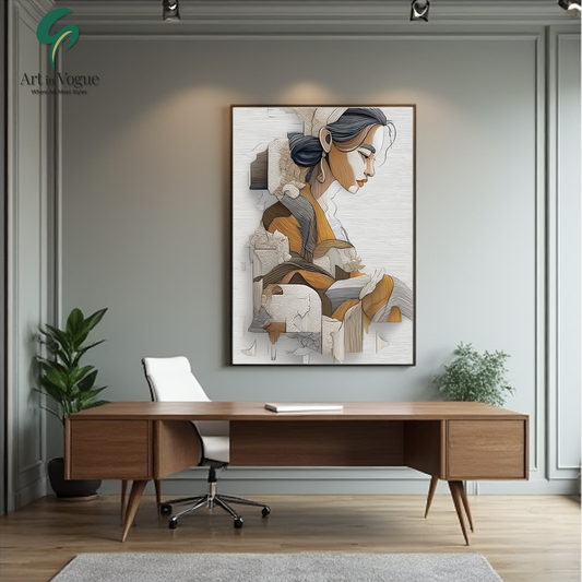 Silent Muse: Elegance in Contour and Texture