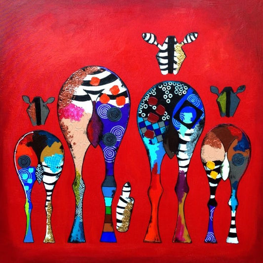 Vibrant Herd: A Celebration of Colors