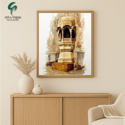 Painting of Ancient Monument